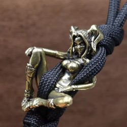 Schöne Messerperlen aus Messing für DIY Paracord, handgeflochtene Lanyard-Anhänger, Regenschirmseil-Armband-Charms, DIY-Zubehör