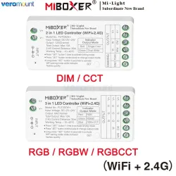 MiBoxer ZigBee /WiFi / 2.4G Smart LED-Controller FUT035W+ FUT035S+ DIM CCT FUT037W+ FUT037Z+ RGB RGBW RGBCCT für LED-Streifen