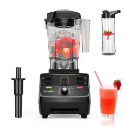 BioloMix 2200W Professioneller Smart-Mixer ? Voreingestellte Programme, 2L Großer Runder Behälter für Smoothies, Crushed Ice und Vielseitige Lebensmittelverarbeitung