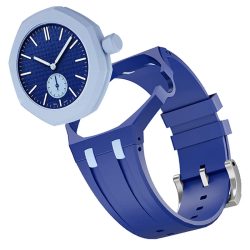 2-in-1-PC-Gehäuse + Silikonarmband für Swatch X AP Royal Pop Taschenuhr, umwandelbar in Armbanduhr, integriertes Modifikationszubehör