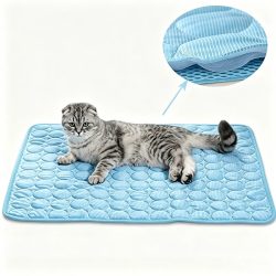 Kühlmatte Sommer Katzen- und Hundesofa Nestbett Kühlende Schlafmatte für kleine Hunde Haustiere Langlebige Sofa-Kühlmatte Decke Haustier-Kühldecke