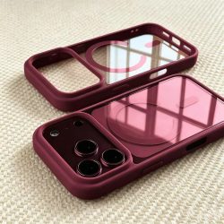 Modische MagSafe Wireless-Lade-Handyhülle für iPhone 17 Air 16 15 14 Plus 13 12 Pro Max ? Transparente Acryl-Rückabdeckung