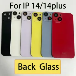 1 Stück Rückseitenabdeckung aus Glas für iPhone 14 und 14 Plus mit MagSafe-Magnetring, Ersatzteil zur Reparatur einer beschädigten Rückseitenabdeckung.