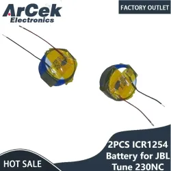 2PCS ICR1254 Akku 3,85 V 70mAh CP1254 für JBL Tune 230NC 230 NC T230NC TWS Drahtlose Headsets Bluetooth kopfhörer