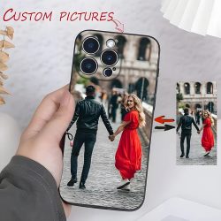 Für iPhone 17 16 16E 15 14 13 12 11 Pro Max Air Mini SE 2020 2022 X XS XR 6 7 8 Plus DIY Benutzerdefinierte Foto-Stoßfeste Weiche Hülle