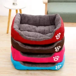 Pet Großen Hund Bett Warme Haus Candy-farbigen Quadratischen Nest Pet Kennel Für Small Medium Large Hunde Katze Welpen plus Größe Hund Körbe