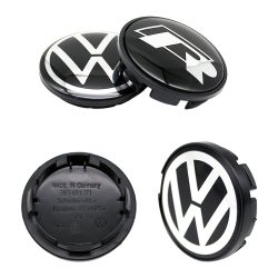 4 Stück VW Radnabenkappen 56mm 65mm 70mm Radabdeckung für Touran Golf 4 5 6 7 Polo Passat B5 B6 B7 CC 3D Premium Plus Pro Kit