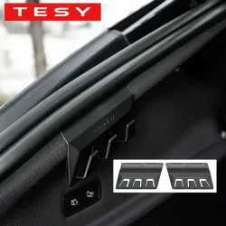 TESY 2er-Set Kofferraumhaken für Tesla Model YL Y Juniper Zubehör Versteckter Heckgepäckträger-Haken Einkaufstaschenhalter Innenraumteile