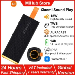2026 Xiaomi Sound Play, 18W Tragbarer Bluetooth-Lautsprecher, 2600mAh 14h Akkulaufzeit, TWS True Wireless Stereo, IP68 Bluetooth 6.0