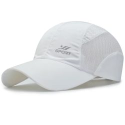Bleiben Sie im Stil geschützt: UV-Schutz-Baseballkappe mit schnell trocknendem Soft-Top, atmungsaktivem Riemchenverschluss für Wandern, Angeln und Outdoor