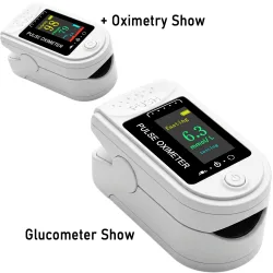 2-in-1 Fingerpulsoximeter und nicht-invasives Blutzuckermessgerät für die tägliche Gesundheitsüberwachung zu Hause