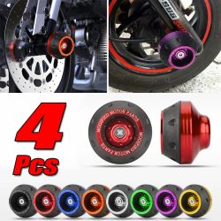 2/4Pcs Universal Motorrad Rad Schutz Crash Pad Motorrad Crash Protektoren Legierung Motocross Fallende Gabel Slider Tassen