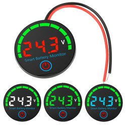 DC 7?55 V kreisförmige LED-Anzeige, Spannungs-/Lademonitor, Füllstandsanzeige, Spannung, Batterieladetester, Säure-Lithium-Batterie