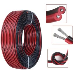 12 V Rot Schwarz Anschlussdraht 2 Pin Automotive Flachkabel LED Verlängerungskabel für Türklingel LED Band Lampe Band Beleuchtung Lautsprecher