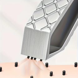 1/2 Stück Hochwertige Edelstahl-Fingergriff-Pinzette Spezialisiert für Haarentfernung Schrägspitzen-Augenbrauenpinzette für Bart und Haare