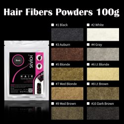 SEVICH Haarfaser 100g Keratin Haarfaser Verdickungspulver Haaraufbau Faserspray Instant Nachwachsen Pulver Haarausfall Concealer