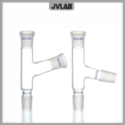 Destillationskopf 75 Grad Glaswaren-Laboradapter. Verbinden Sie den Kolben und das Destillationsschlauch, Kaliber 19, 24, 29 mm