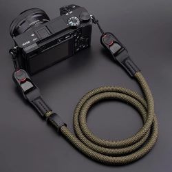 Kameragurt mit Schnellverschluss, rundes Seil, schnell abnehmbarer Schultergurt für spiegellose DSLR-Kameras, verstellbarer Kamera-Umhängegurt
