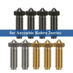 Messingdüse 1,75 mm gehärteter Stahl für ANYCUBIC Kobra 2/2 Pro/2 Plus/2 Max/Neo Drucker Hot End Teile 0,2/0,4/0,6/0,8 mm Düse