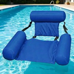 1 Stück Faltbare Aufblasbare Matratze für Wasserspaß Schwimmbad-Hängematte Liegestühle Wassersport-Pool-Schwimmkissen Strandzubehör