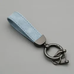 Schlüsselanhänger aus Wildleder mit individuellem Logo für Männer und Frauen, Retro-Vintage-Stil, personalisierter Firmennamen-Schlüsselanhänger, Lasergravur, Auto-Schlüsselanhänger