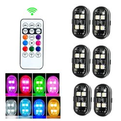 RGB Led Auto Strobe Lichter Motorrad LED-Blitz Position Drahtlose Licht Flugzeug Flugzeug Hubschrauber Warnleuchten Zubehör