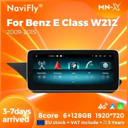 Navifly android 14 4g lte carplay all-in-one für mercedes e-klasse w212 s212 auto multimedia player android auto apple carplay