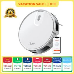 ILIFE V20 Roboter-Staubsauger, 5000 Pa Saugkraft, SOF LiDAR Smart Navigation, APP-Steuerung, anpassbare Reinigung, automatische Aufladung