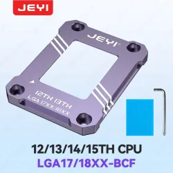 JEYI CPU-Biegekorrekturrahmen der 12.-15. Generation, Aluminium, feste Rückwandplatine, CPU-Kontaktrahmen-Sockel für Intel LGA-17XX 18XX CPU
