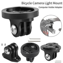 1PC Fahrrad Computer Halterung Fahrrad Kamera Scheinwerfer Halter Adapter für Garmin für Gopro Halterung Adapter Befestigungs Basis Anschluss sitz