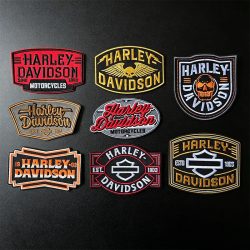 Gestickter Punk-Adler-Aufnäher, Armband, Rucksack-Abzeichen, Hakenbefestigung für Kleidung, für Harley Davidson Motorrad-Styling, Schlüsselanhänger
