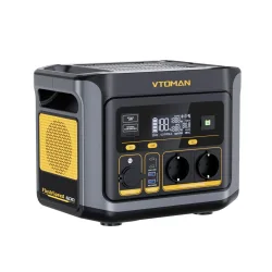 VTOMAN, VTOMAN FlashSpeed 600 Tragbare Stromstation mit 499Wh LiFePO4-Akku, 600W AC-Ausgang, USV Notstromversorgung, Solar-Generator für Camping, Wohnmobile und Haushalt bei Stromausfall