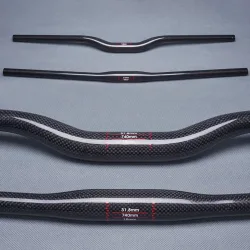 Fahrradlenker aus Carbonfaser, MTB-Fahrradlenker, Mountainbike-Teile für Vorbau-Durchmesser 31,8 mm, Breite 580 mm-760 mm, 3K glänzend