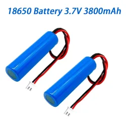 3,7 V 18650 3800 mAh Lithium-Batterie für Taschenlampe, Bluetooth-Lautsprecher, Haarschneidemaschine, LED-Licht, Spielzeugauto + PCB-Schutzplatine