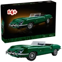 1673 Teile Neues E-Type Vintage Auto Modell Bausteine Berühmtes Grünes Super-Rennauto Fahrzeug Spielzeug Weihnachts- und Geburtstagsgeschenke
