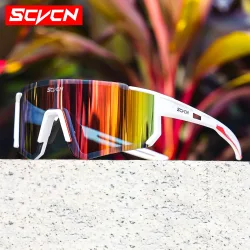 SCVCN Neue Outdoor Radfahren Sonnenbrille Männer Straße Fahren Fahrrad Brille Sport Bergsteigen Frauen Fahrrad Radfahren UV400 Brille