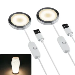 3D-Drucker-Teil für Bambu Lab LED-Lampen-Kit 001, DIY-Modell-Hardware ohne Gehäuse, warmweiß, DC 5 V, 3D-Drucker, verstellbares Licht-Set