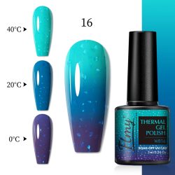 Farbwechselnder Gel-Nagellack, temperaturempfindlich, 7 ml, bleifrei, kein Duft, Nail Art Maniküre-Gel-Nagellack für den Salongebrauch