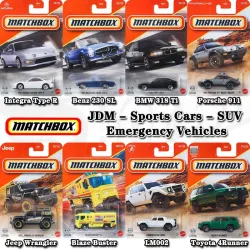 Matchbox 1:64 Druckguss-Legierungs-Automodell, BMW 318 Toyota 4Runner Jeep Recon, Sammler-Spielzeugauto für Jungen, Hobby-Geschenk 30782-26H Charge