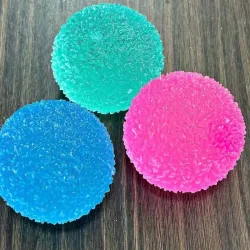 Ice Ball Maltose Squishy Toys Blue Mochi Sensory Fidgets Toy Simuliertes transparentes Anti-Stress-Dekompressionsspielzeug mit langsamer Rückfederung