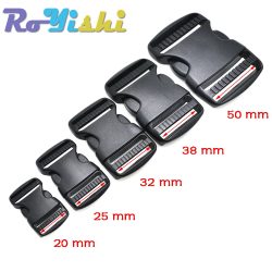 2-10 Stück/Packung 20~50mm Kunststoff-Hardware Doppelt Verstellbare Seitenschnallen Molle Taktische Rucksack-Gürtel-Taschen-Teile Gurtband