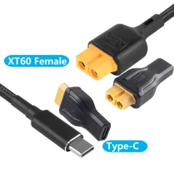 Typ-C auf XT60 Ladekabel PD 100W 20V/5A USB C auf XT60 Buchse Adapter für ToolkitRC Drone Modell Energiespeicher Ladegerät