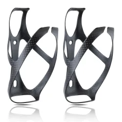 HUALONG No Logo 3K Carbon Fiber Fahrrad Wasserflaschenhalter MTB Road Gravel Fahrrad Wasserflaschenhalter Käfige Mattschwarz, Gewicht (19