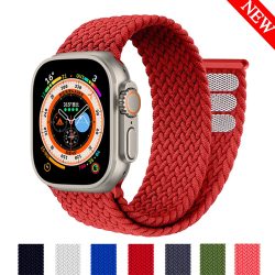 Geflochtene Solo Loop für Apple Watch Ultra Band 49 mm 45 mm 44 mm 40 41 42 46 mm Correa-Armband iWatch-Serie 11 10 9 7 SE 8 6 5 Armband