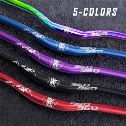 KRSEC31.8MM Mountainbike-Lenker Aluminiumlegierung Fahrrad-Riser-Lenker 25MM Erhöhung 780MM Länge Fahrrad-MTB-Lenker