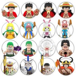 Luffy Zoro Nami Sanji Chopper Bausteine Mini-Actionfiguren Zubehör Weihnachtsgeschenke für Kinder