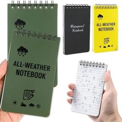 Wasserdichtes Taschen-Notebook taktische Allwetter-Taschen-Notiz blöcke mit linierten Seiten, Spiral-Notizbuch-Mini-Notizblock-Notiz blöcke