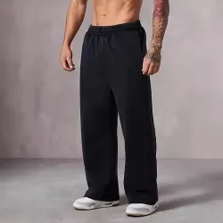 Große, übergroße Herren-Jogginghose mit weitem Bein ? locker sitzende Hose mit elastischem Bund, atmungsaktive Winterhose