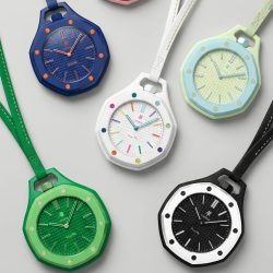 Modische Taschenuhr im königlichen Stil mit Bonbonfarben-Dekor, AR-Carsikie-Anhänger, Quarz-Uhrwerk für Herren, Kollaborations-Armbanduhr