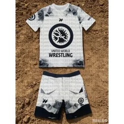2026 Neues Sommer-Herren-Set für United World Wrestling Sportbekleidung: Kurzarm-T-Shirt und Shorts für MMA-Training, Leichtgewicht